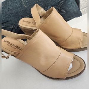 Anthropologie Barbara Barbieri leather sling backs - gently used